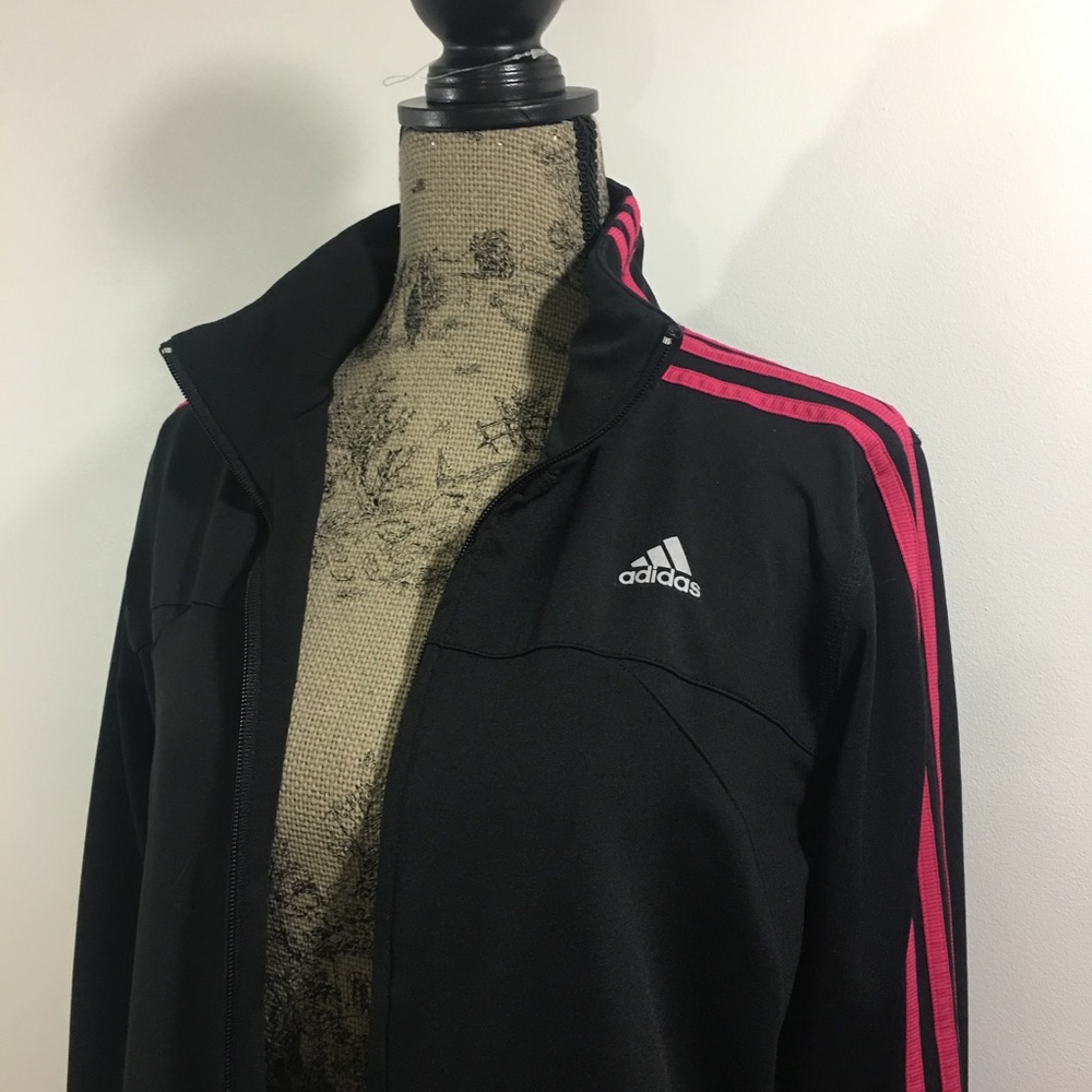Adidas Pink Striped Jacket